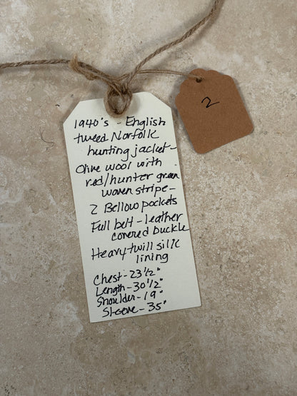 Norfolk Tweed Aquabacta Belted Jacket | Collectors Gene