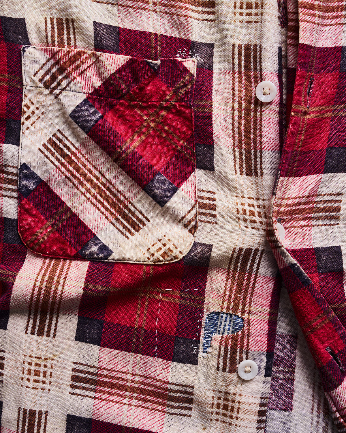 Penneys Sanforized Red Check Patchwork Shirt | Doug Bihlmaier