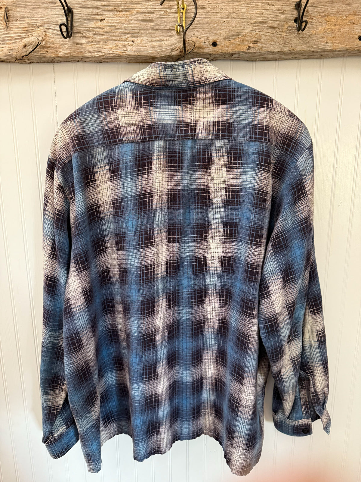 Permanent Press Blue Flannel Shirt | Doug Bihlmaier