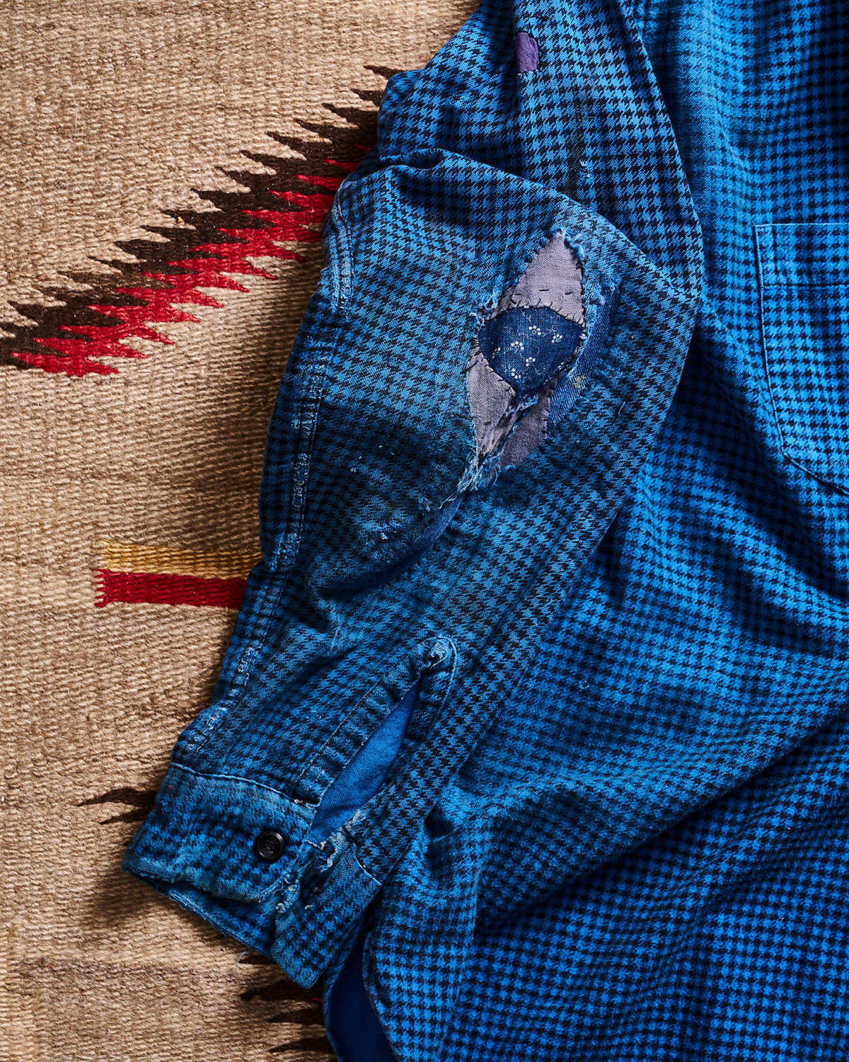 Pilgrim Press Blue Houndstooth Shirt | Doug Bihlmaier