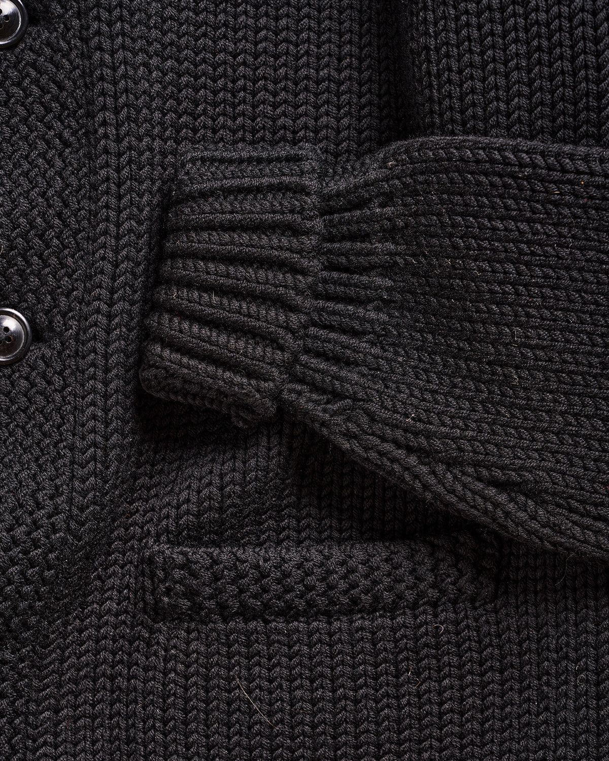 RRL Ralph Lauren Black Shawl Cardigan | Doug Bihlmaier
