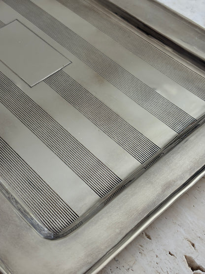 Ralph Lauren Cocktail Silver-Plated Bar Tray | Collectors Gene Vintage Finds