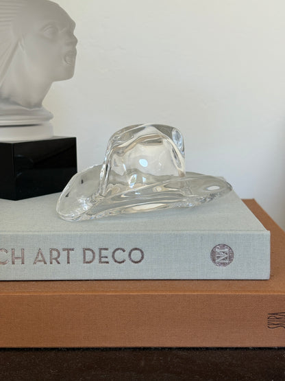 Ralph Lauren Crystal Cowboy Hat Paperweight | Collectors Gene Rare and Collectible