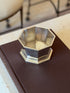 Overhead view of the Ralph Lauren Kingsburgh octagonal nut bowl in polished silver on the Superfine Tailoring Black Style book