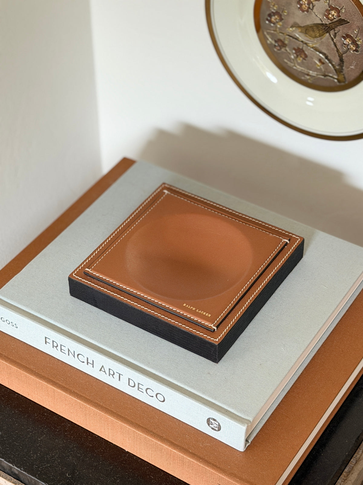 Ralph Lauren Leather Teak Catchall | Collectors Gene