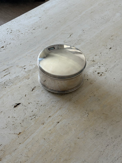 Ralph Lauren Silver-Plated Hinged Round Box | Collectors Gene Rare Finds