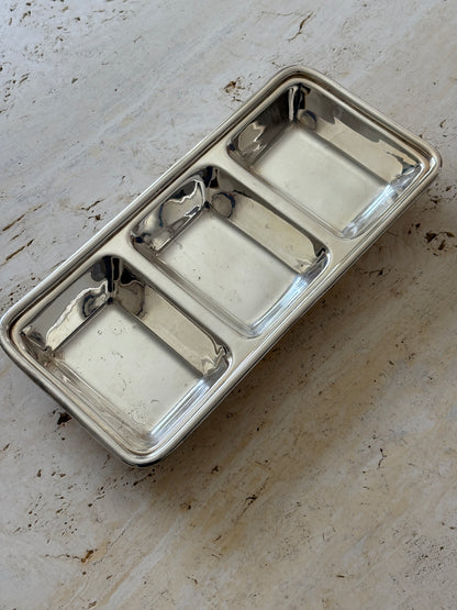 Ralph Lauren Silver-Plated Three-Section Serving Dish | Collectors Gene Vintage Finds