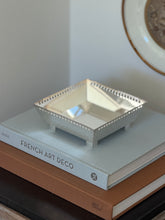 Richard Meier for Swid Powell Silver Plated Square Footed Bowl Italy c.1980s | Collectors Gene
