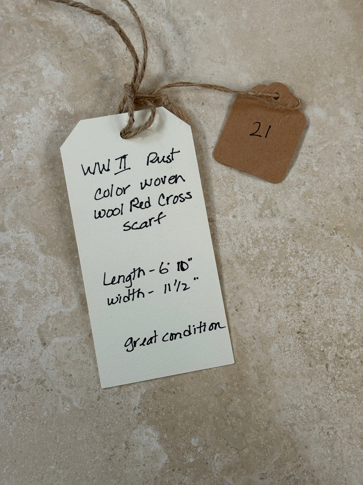 Rust Wool Scarf WWII | Doug Bihlmaier