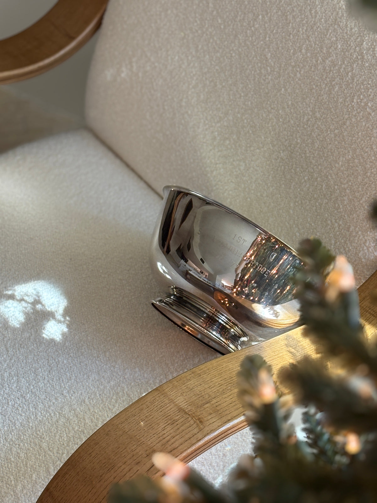 Silver 1st Place Bridge Trophy Bowl - c. 1967/7 | Collectors Gene