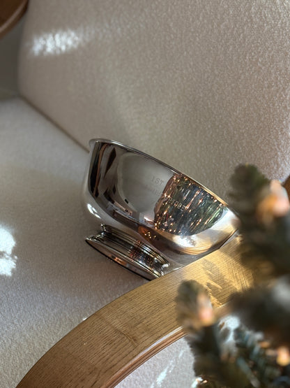 Silver 1st Place Bridge Trophy Bowl - c. 1967/7 | Collectors Gene