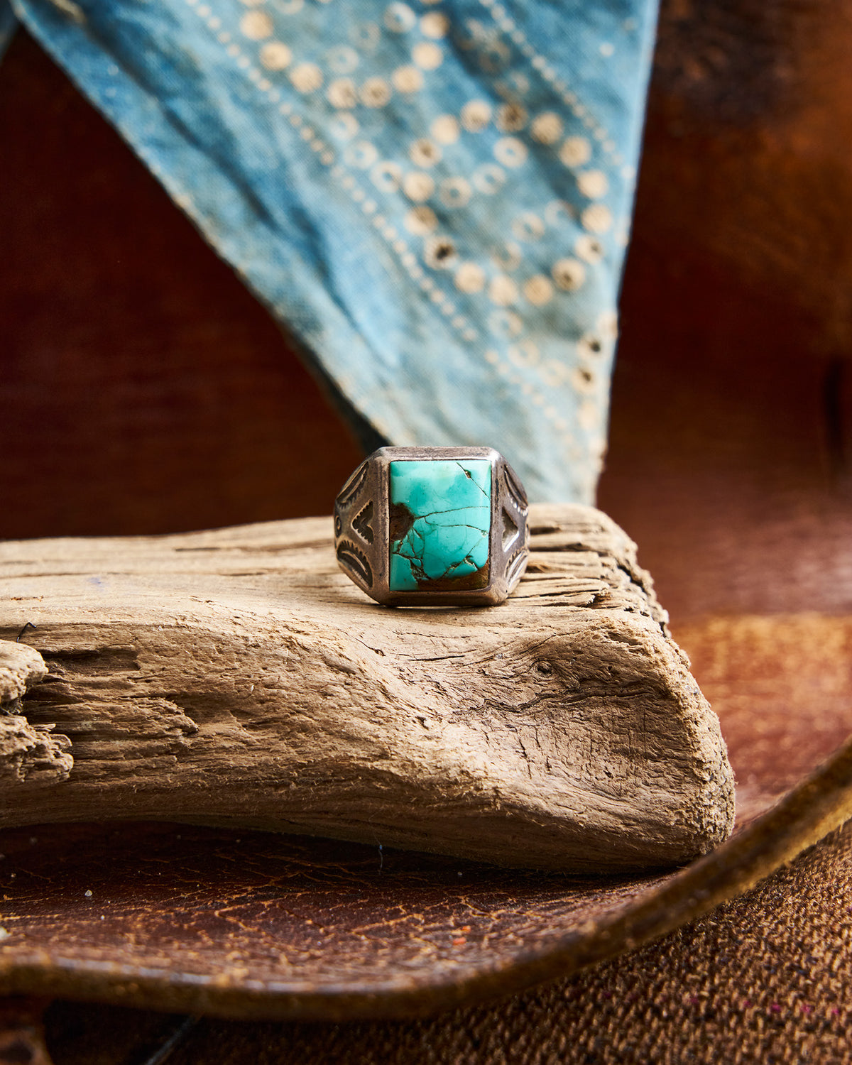 Square Turquoise Ring | Doug Bihlmaier
