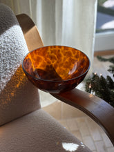 Tortoiseshell Glass Faceted Bowl | Collectors Gene