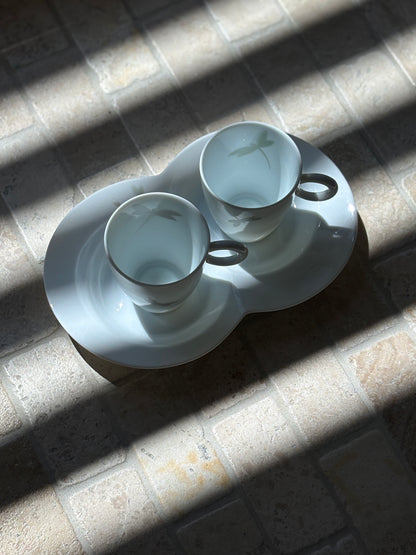 Van Cleef Arpels Dragonfly Porcelain Tea Cups Double Saucer | Collectors Gene